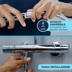 Manopola doccia a 3 getti Grohe Vitalio Comfort 110