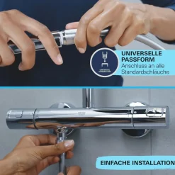 Manopola doccia a 3 getti Grohe Vitalio Comfort 110