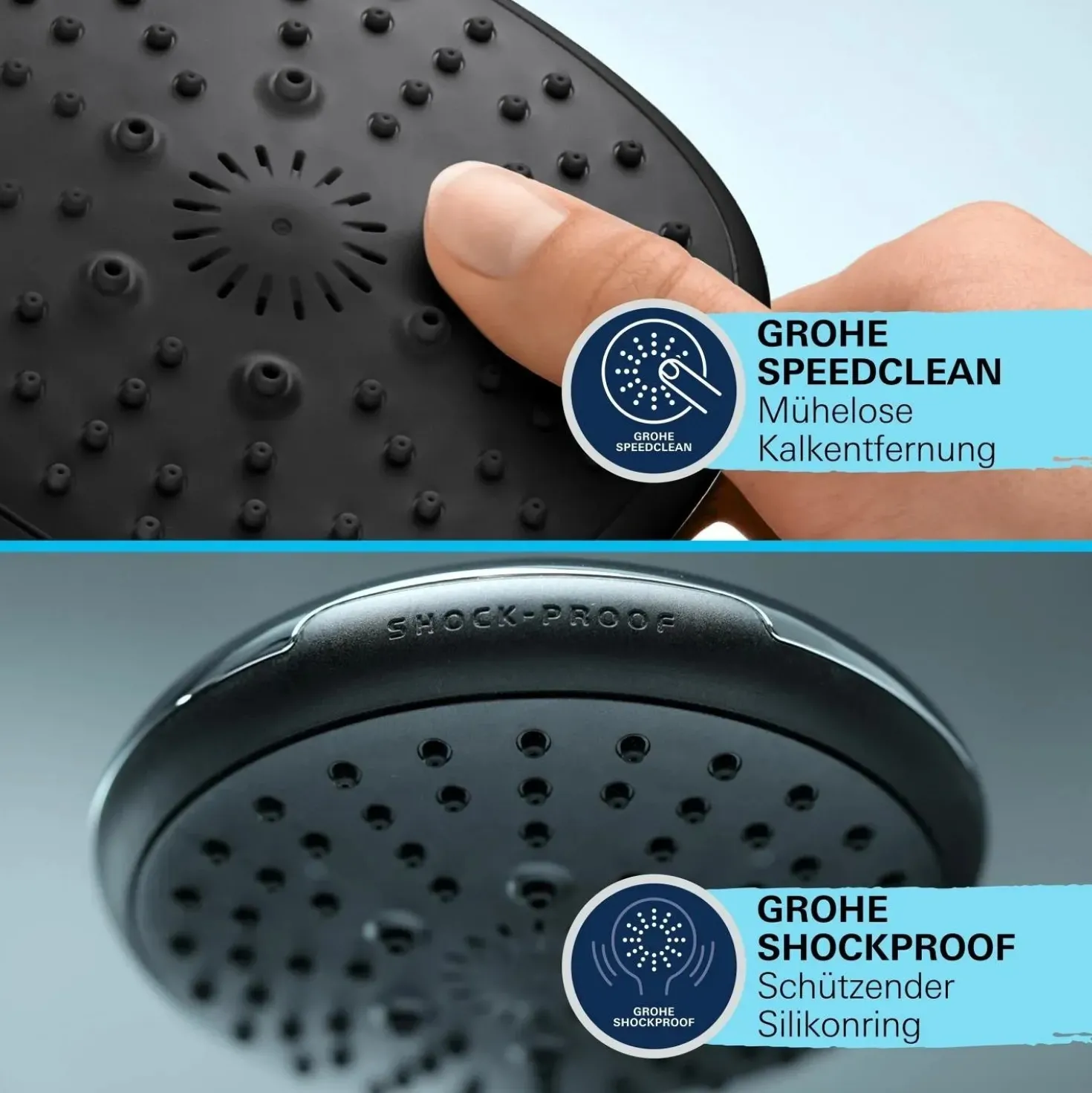 Manopola doccia a 3 getti Grohe Vitalio Comfort 110