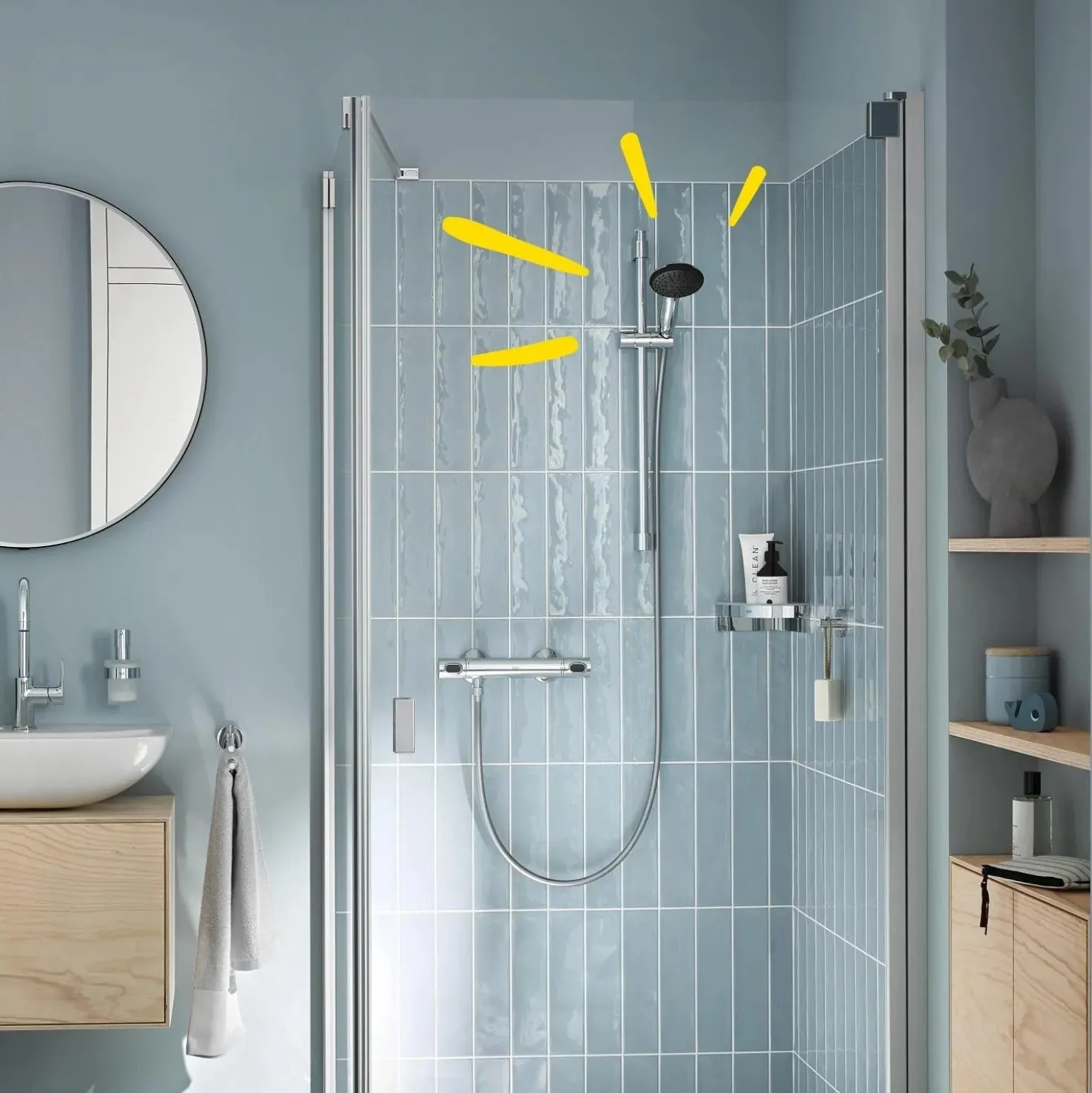 Manopola doccia a 3 getti Grohe Vitalio Start 110