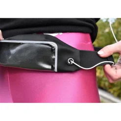 Marsupio sportivo porta cellulare PRO estendibile nero