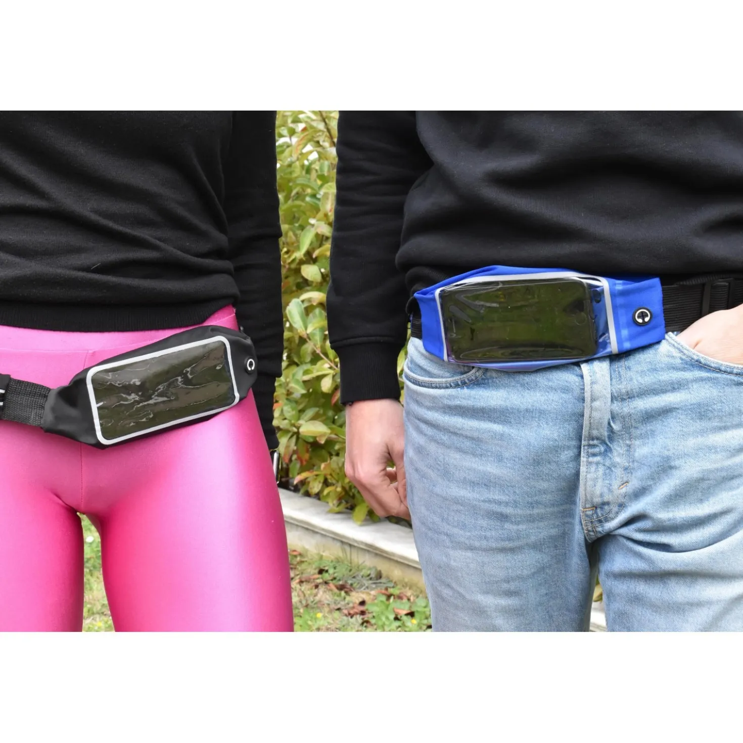Marsupio sportivo porta cellulare PRO estendibile nero