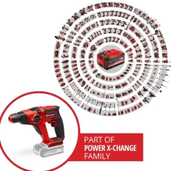Martello tassellatore a batteria Einhell TE-HD 18/12 Li - Solo corpo macchina