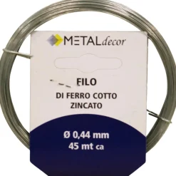 Matassina filo di ferro cotto zincato Ø 0,44 mm - 45 mt