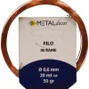 Matassina filo di rame Ø 1 mm x 7 mt 50 gr.