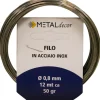 Matassina filo in acciaio inox Ø 0,8 mm x 12 mt 50 gr.