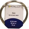 Matassina filo in acciaio inox Ø 0,6 mm x 20 mt 50 gr.