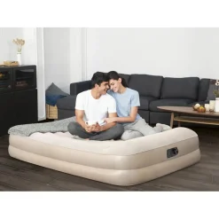 Materasso gonfiabile matrimoniale 203x152x42 cm con pompa integrata