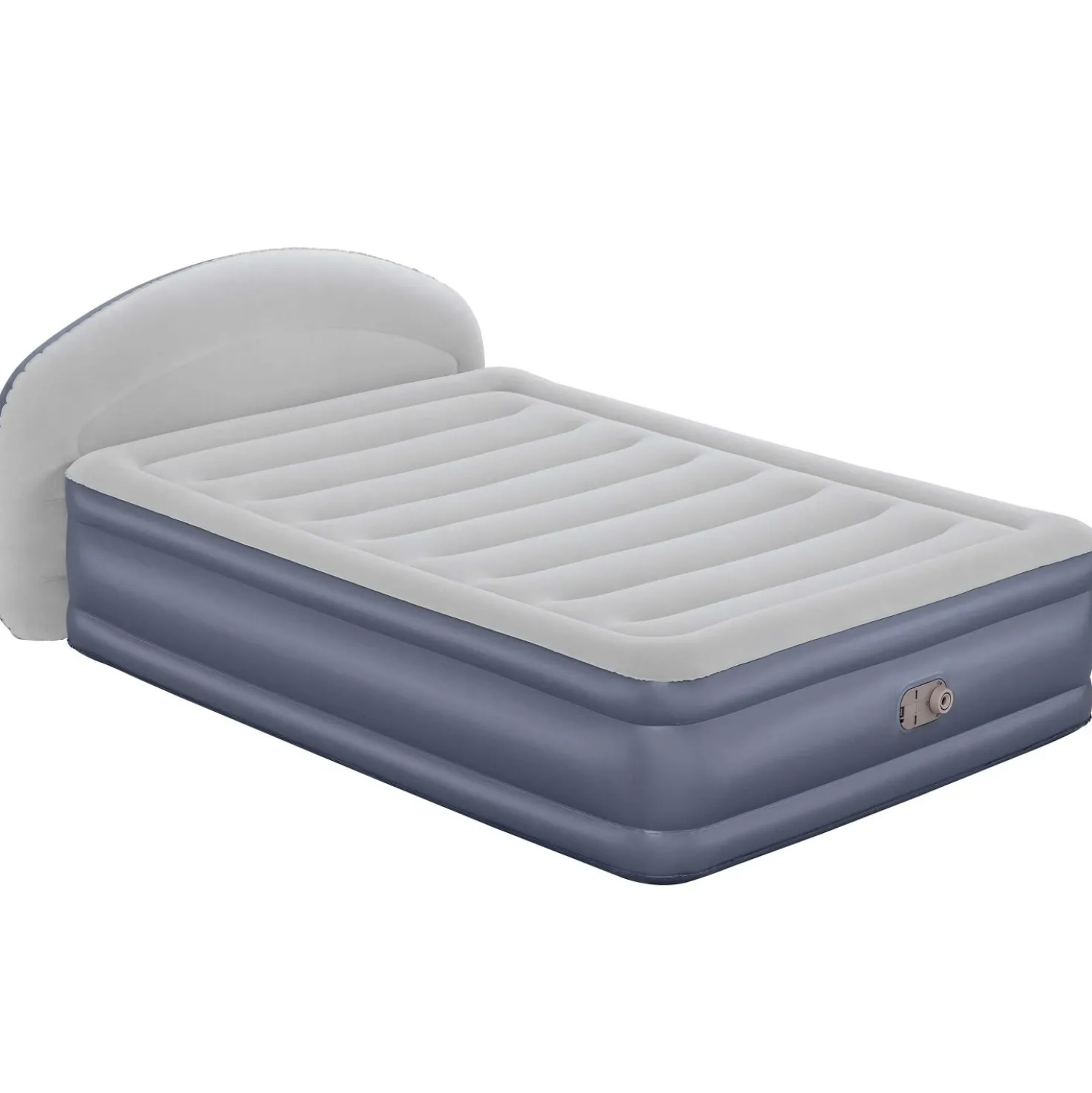 Materasso matrimoniale LoungeLux™ con testiera 2,29x1,52x84 cm grigio