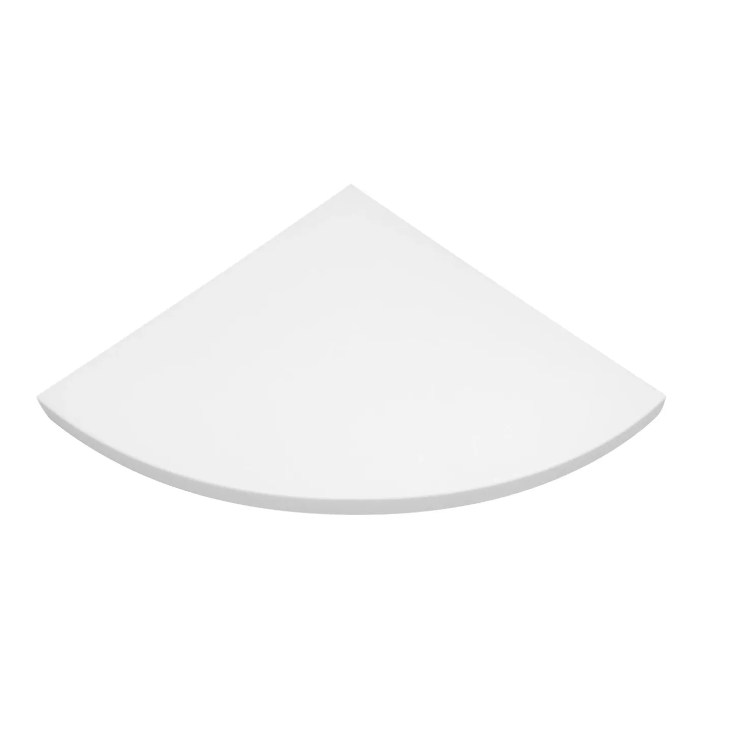 Mensola angolare in legno 250x250 mm bianco