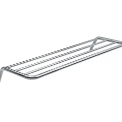 Mensola bagno a coste Idrostile 616x89 mm cromo