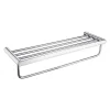 Mensola bagno a coste Idrostile 628x121 mm cromo