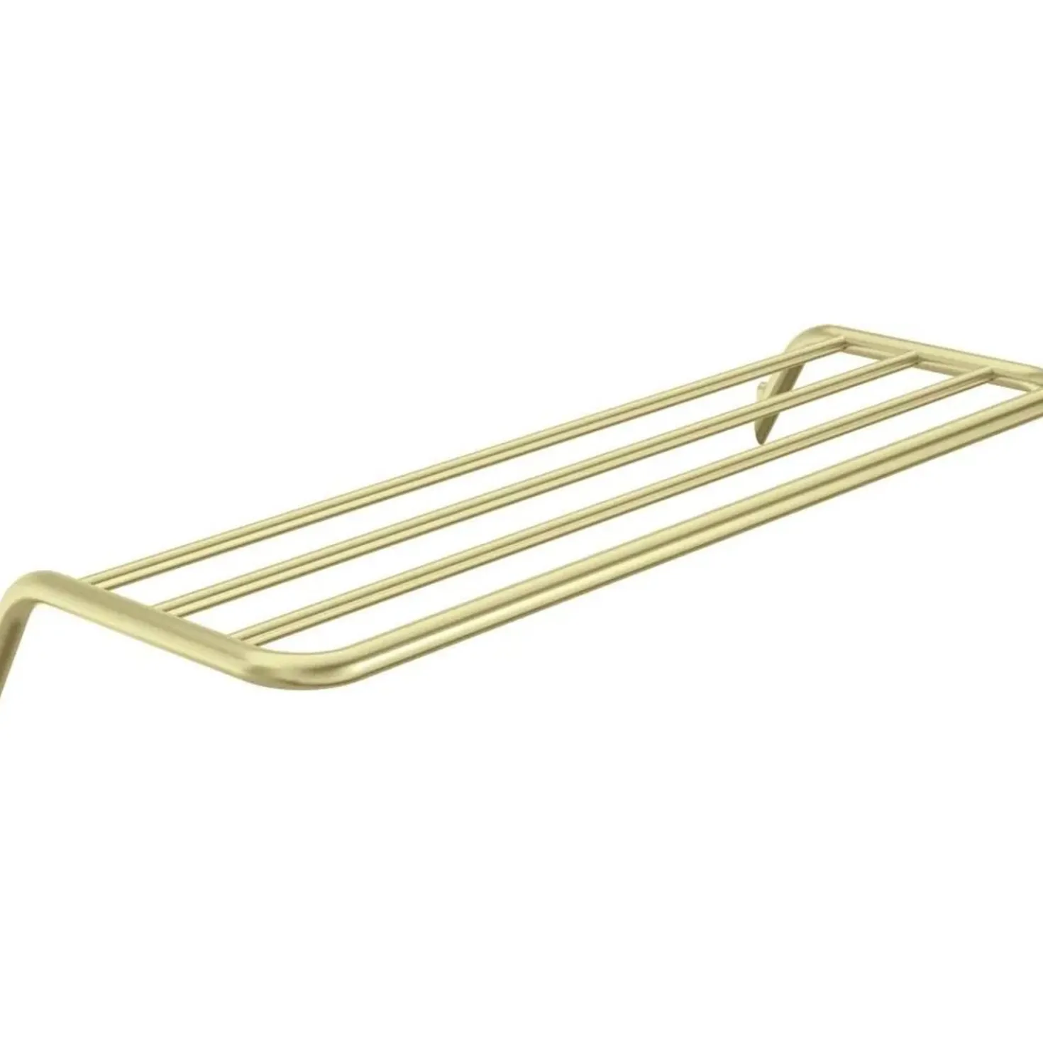 Mensola bagno a coste Idrostile 616x89 mm oro spazzolato
