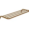 Mensola bagno a coste Idrostile 616x89 mm bronzo spazzolato
