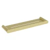 Mensola bagno a parete Idrostile 431x28 mm oro spazzolato
