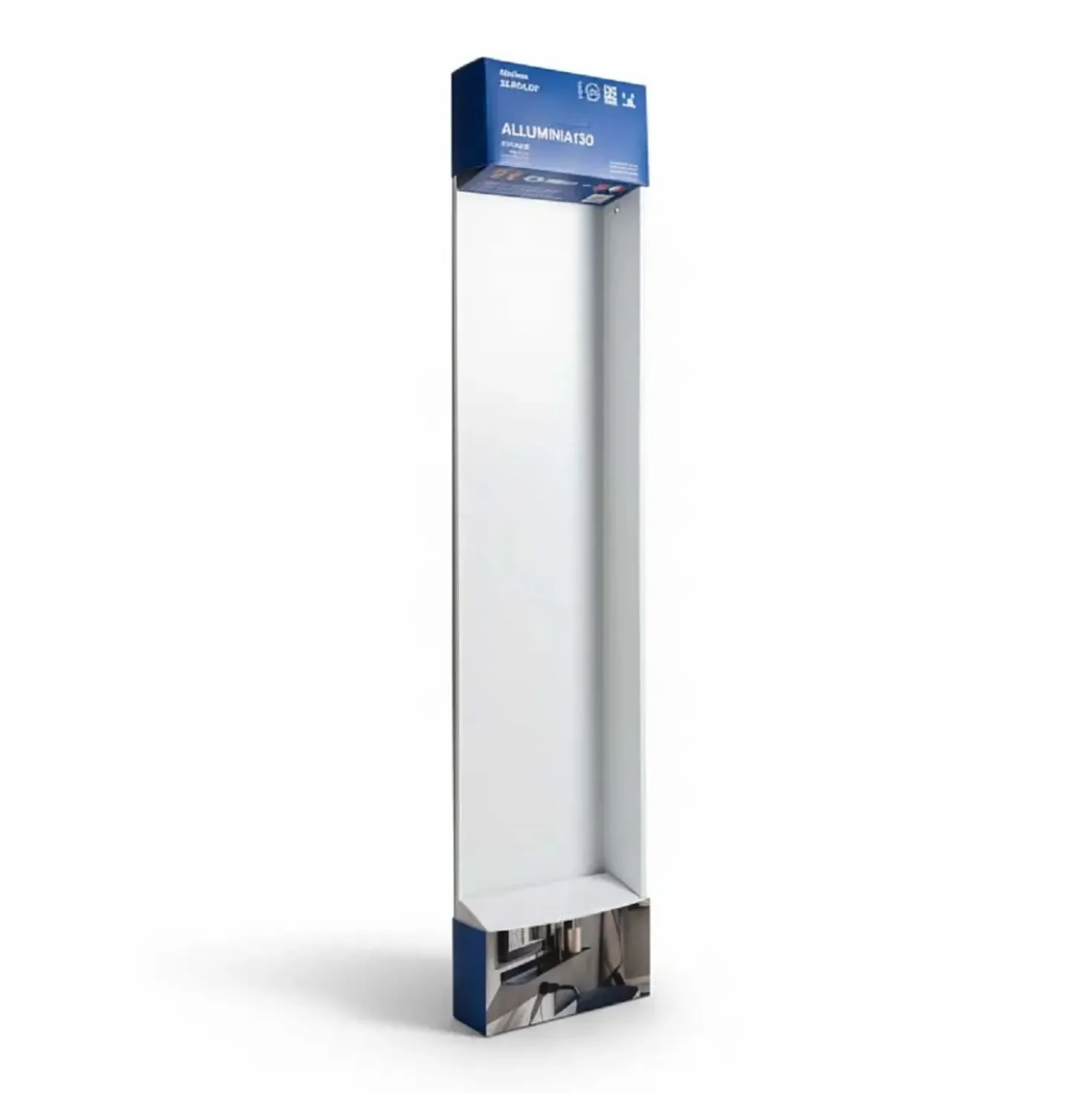 Mensola bagno Alluminia Format 30x13 cm nero
