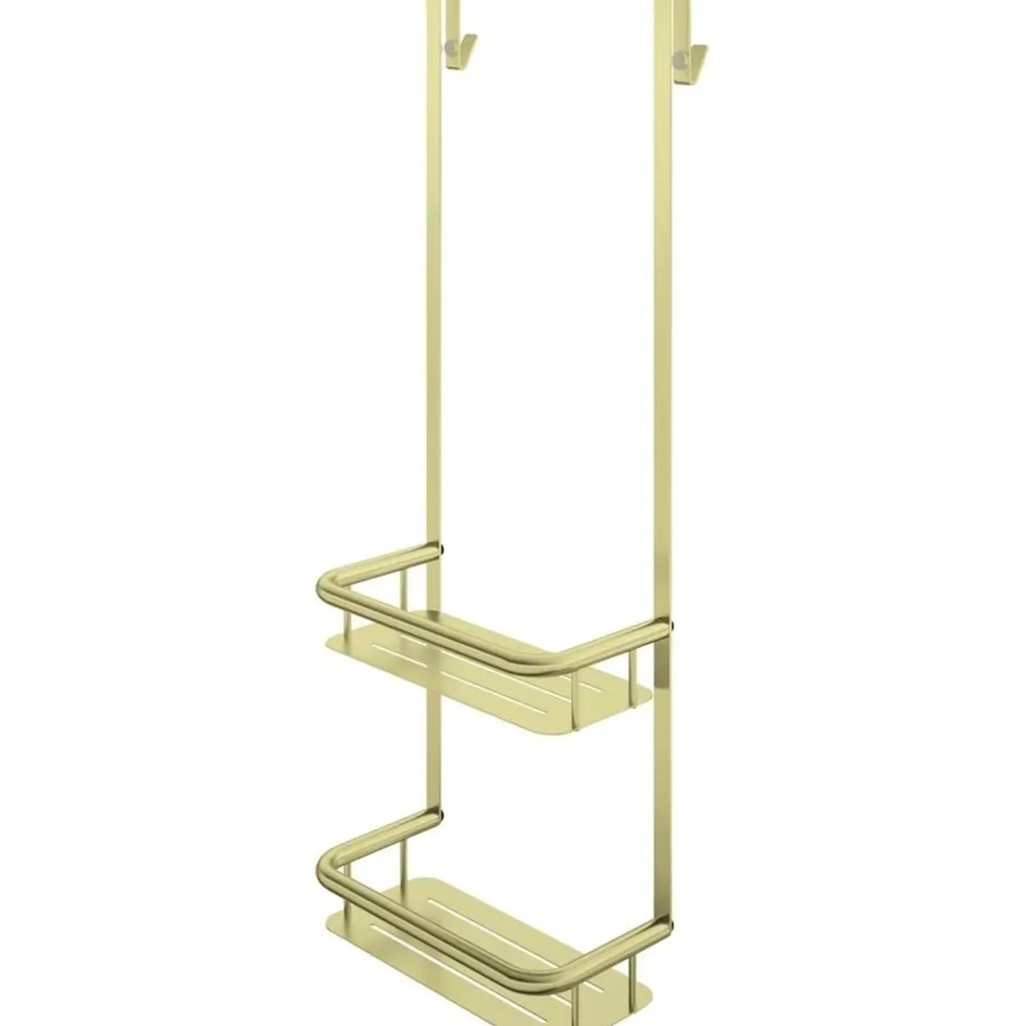 Mensola doccia Idrostile con ganci 276x762 mm oro spazzolato