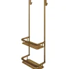 Mensola doccia Idrostile con ganci 276x762 mm bronzo spazzolato