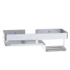 Mensola doccia rettangolare Balance silver