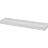 Mensola in legno contenitore 40x600x150 mm bianco