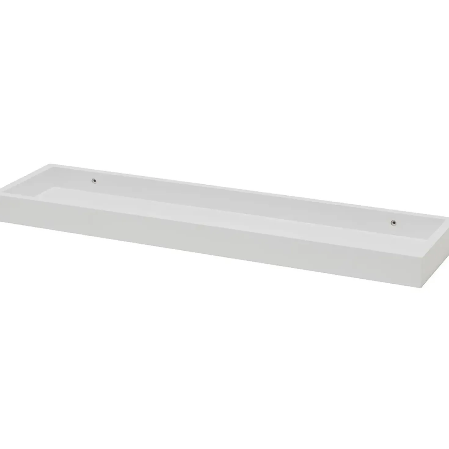 Mensola in legno contenitore 40x600x150 mm bianco