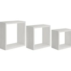 Mensola in legno Incubo 35x35x15,5 cm rovere sbiancato