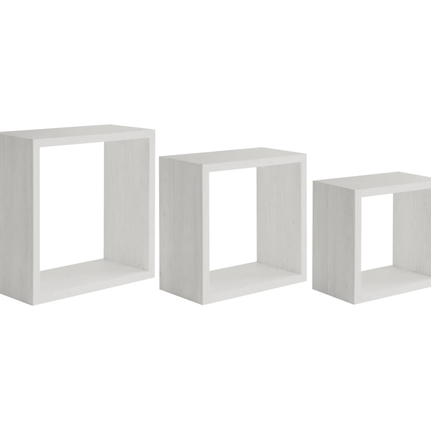 Mensola in legno Incubo 35x35x15,5 cm rovere sbiancato