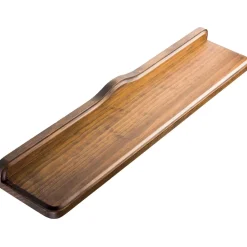 Mensola in legno Mathilde 56x6x12,5 cm noce anticato