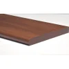 Mensola in legno stondata Kimspace noce 600x200x18 mm