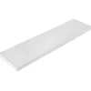 Mensola in legno tamburata Minerva 600x250x38 mm bianco