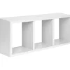 Mensola in legno Tristano 30x70x15,5 cm bianco