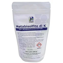 Metabisolfito di potassio per vino e mosto in polvere esseco 250 g