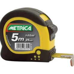 Metrica flessometro gommato nastro 25 mm x 5 m