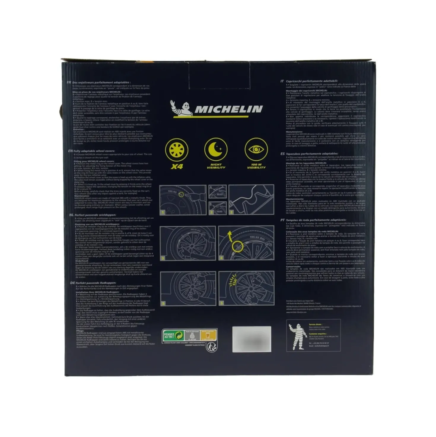 MICHELIN 4 copricerchi 15" NVS 49