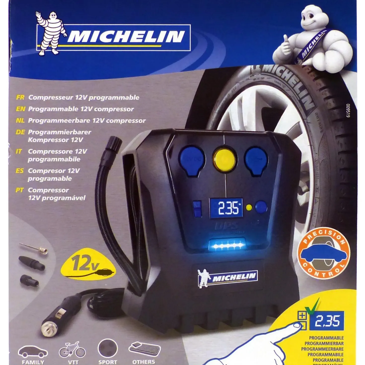 MICHELIN compressore digitale programmabile 12V
