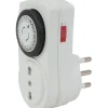 Mini programmatore ciclo giornaliero Smart Home spina 16 A presa biv 10/16 A