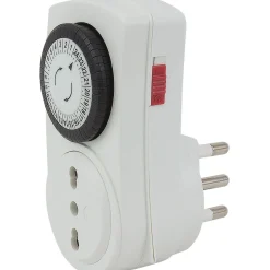 Mini programmatore ciclo giornaliero Smart Home spina 16 A presa biv 10/16 A