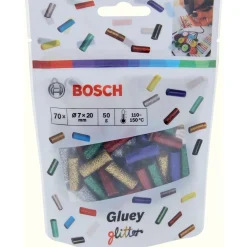 Mini stick colla Gluey Bosch mix colori glitterati 70 pz