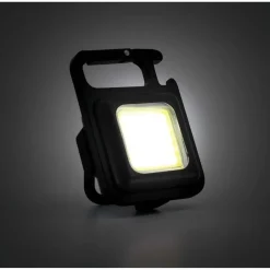 Mini torcia multifunzione ricaricabile USB con moschettone