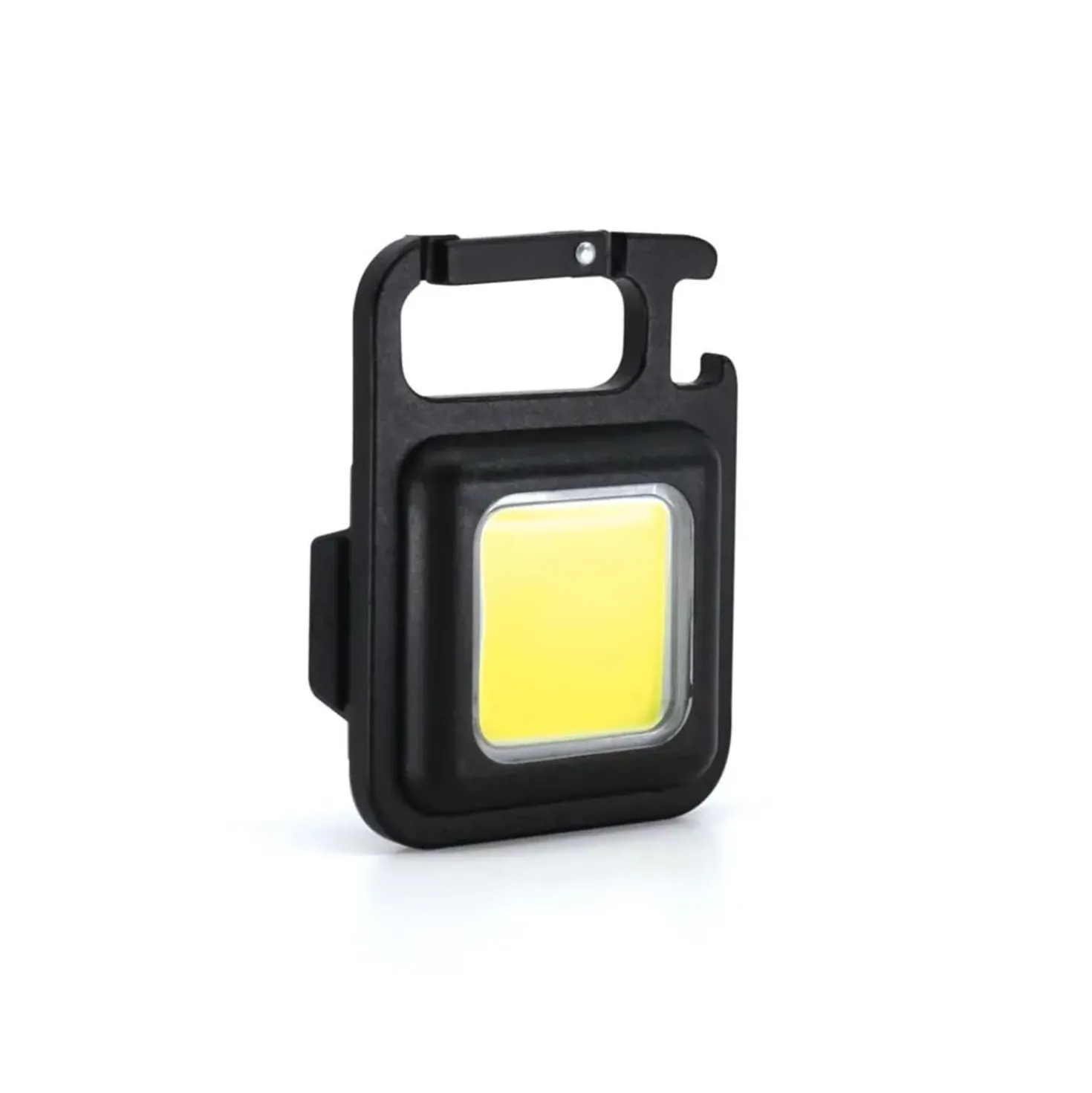 Mini torcia multifunzione ricaricabile USB con moschettone