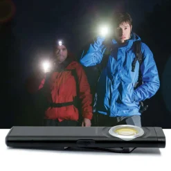 Mini torcia ULTRA SLIM LED COB USB C 500 lm in Alluminio Aeronautico