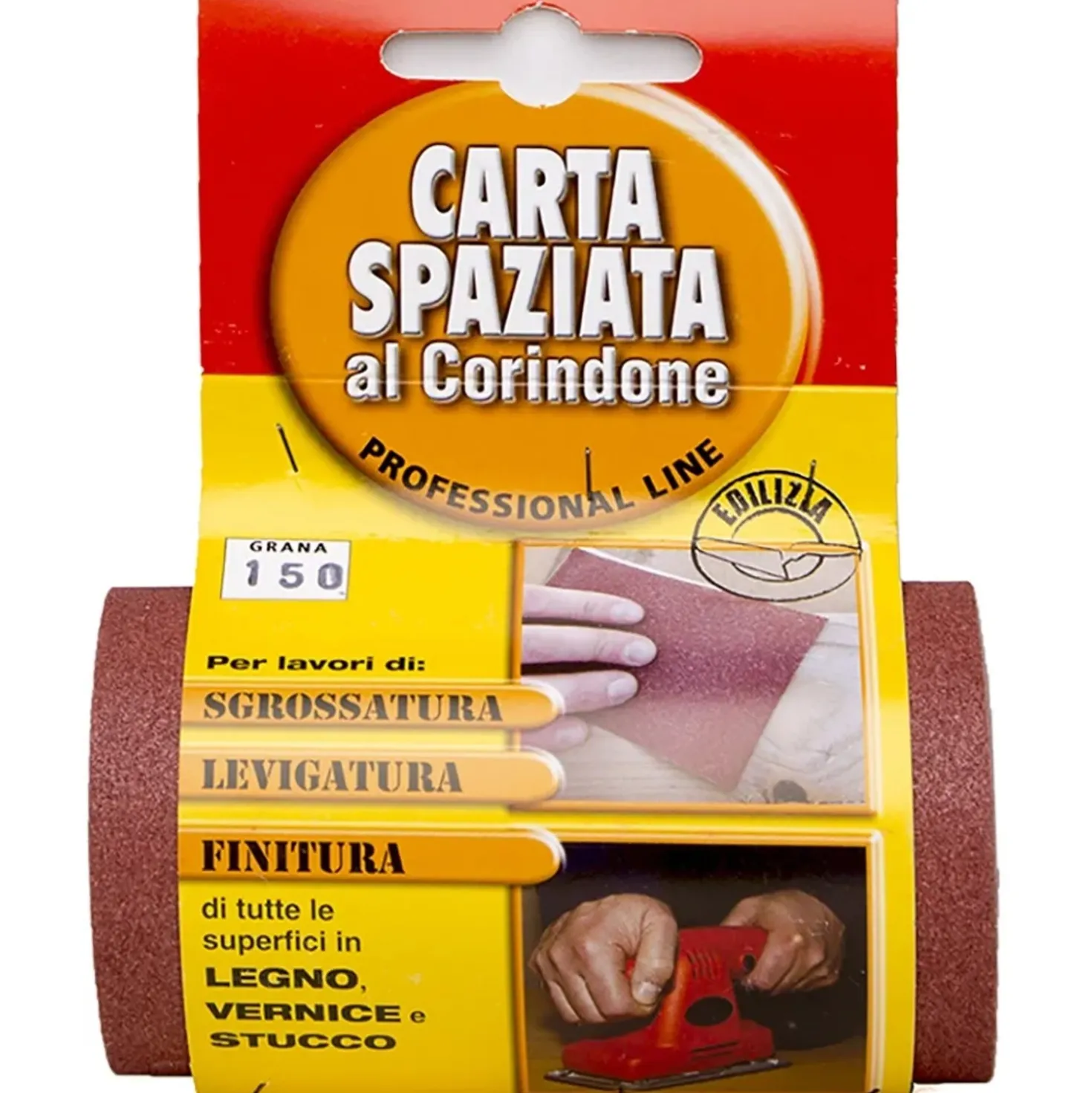 Minirotolo carta abrasiva al corindone grana 150