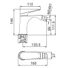 Miscelatore bidet Dynamic gungrey