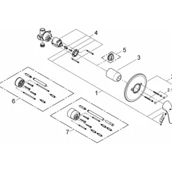 Miscelatore doccia Grohe Swift monocomando a muro cromo