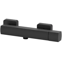Miscelatore esterno doccia serie Domus Ø 25 mm nero opaco