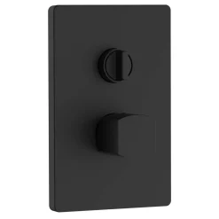 Miscelatore incasso doccia con deviatore serie Domus nero Ø 25 mm
