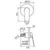 Miscelatore incasso doccia Dynamic cromo