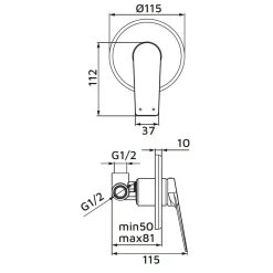 Miscelatore incasso doccia Dynamic cromo