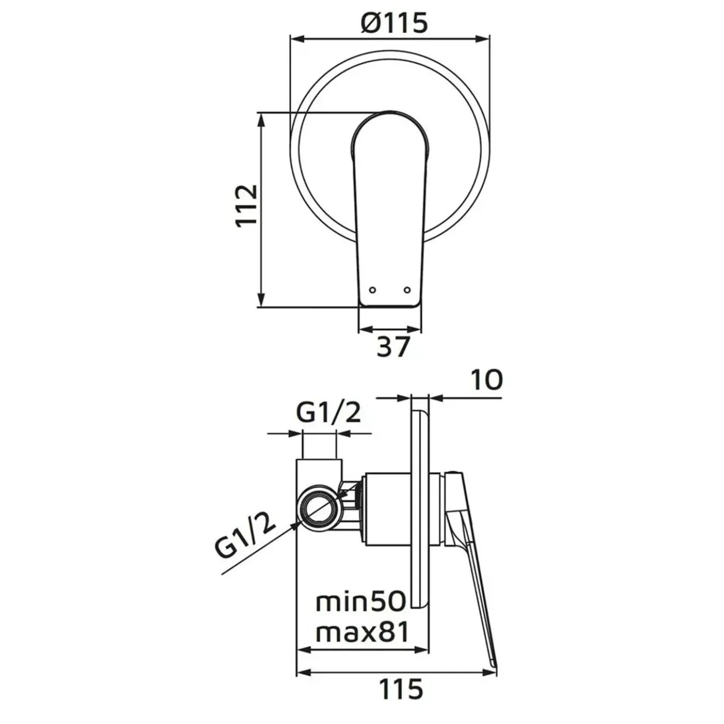 Miscelatore incasso doccia Dynamic cromo