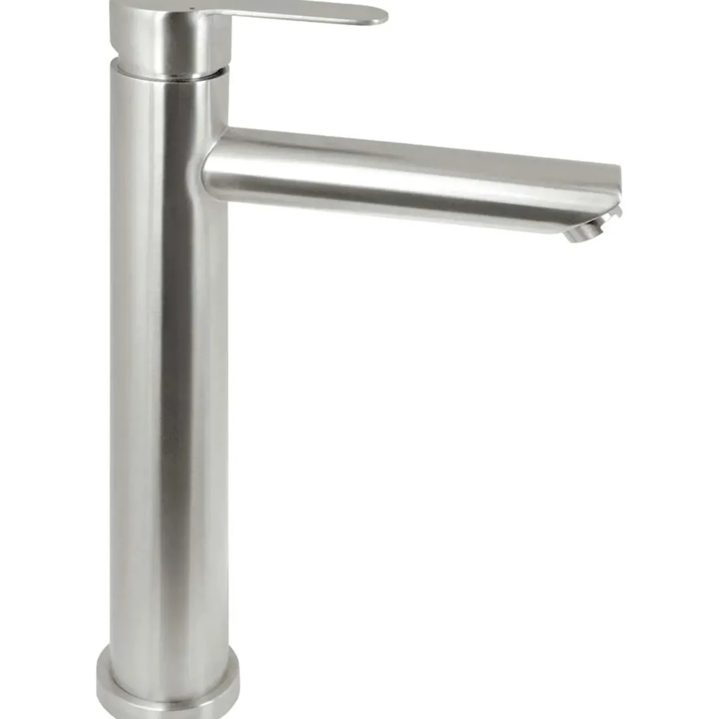 Miscelatore lavabo Alacranes alto acciaio spazzolato L31,5xP20xH6cm